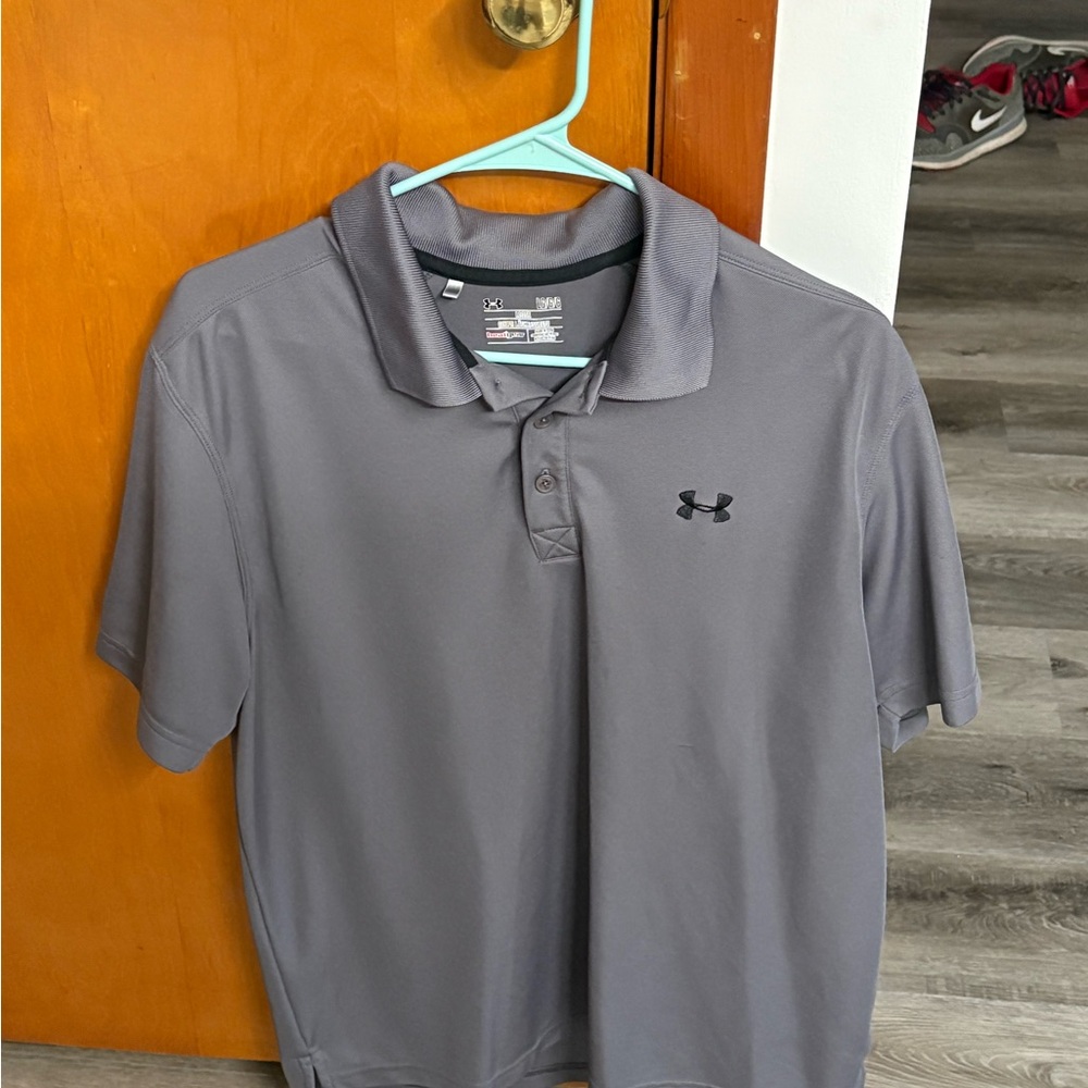 Under Armour Gray Performance Polo Shirt